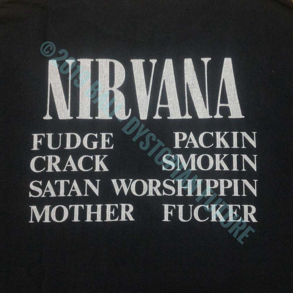 Band Tees × Nirvana × Vintage Vintage Nirvana Ves… - image 4