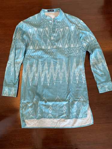 Baja East Baja East tropical blue green tunic