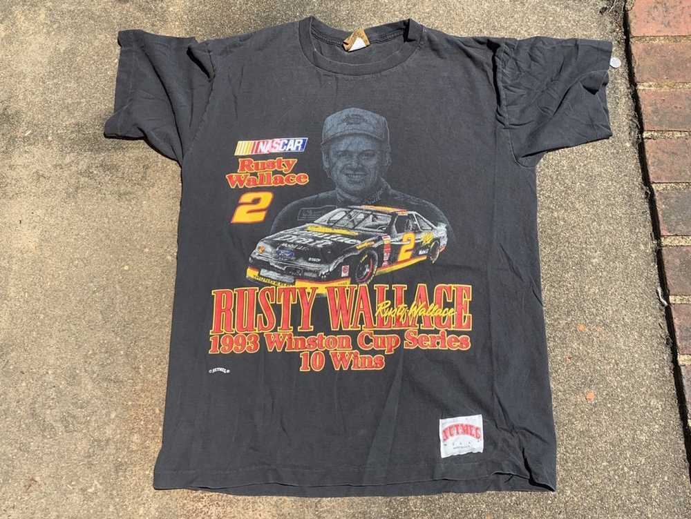 Vintage Vintage Rusty Wallace T Shirt Made By Nut… - image 1