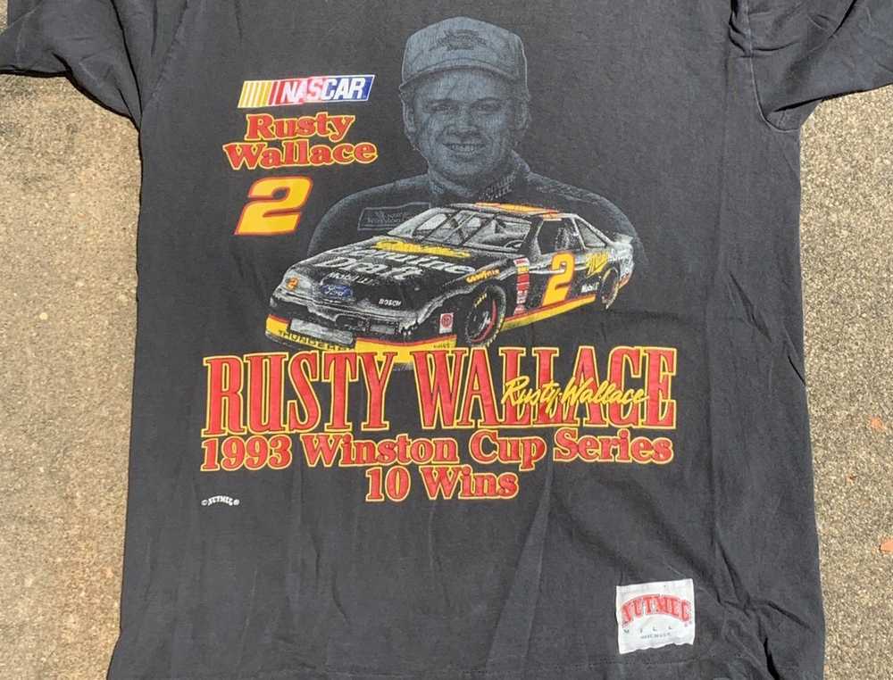 Vintage Vintage Rusty Wallace T Shirt Made By Nut… - image 2