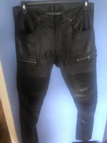 J Brand J brand leather biker pant
