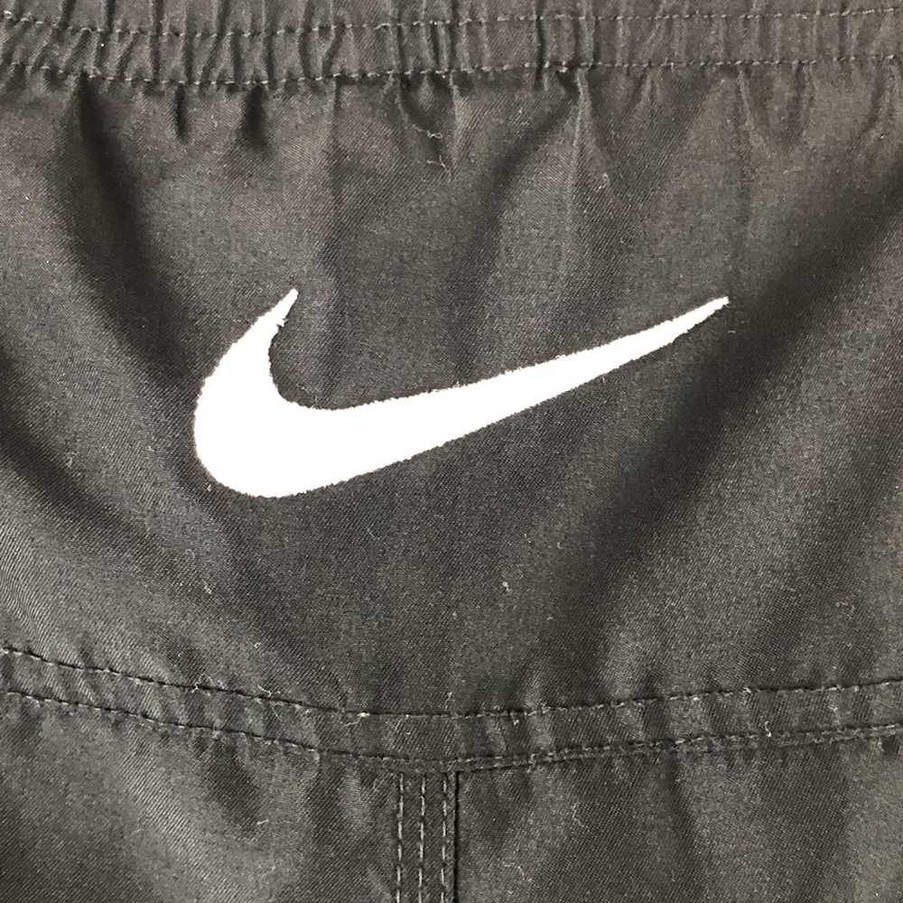 Nike × Vintage Nike Swim Shorts Black White Swoos… - image 3