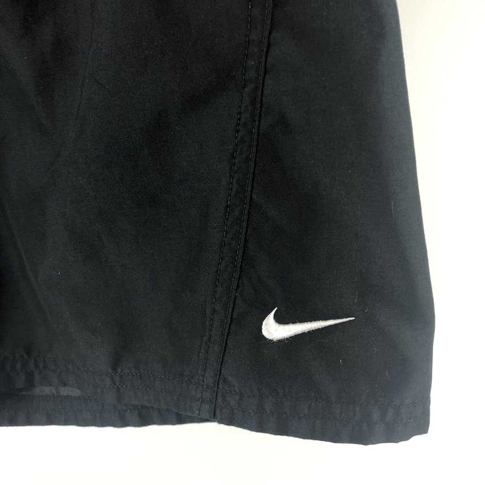 Nike × Vintage Nike Swim Shorts Black White Swoos… - image 4