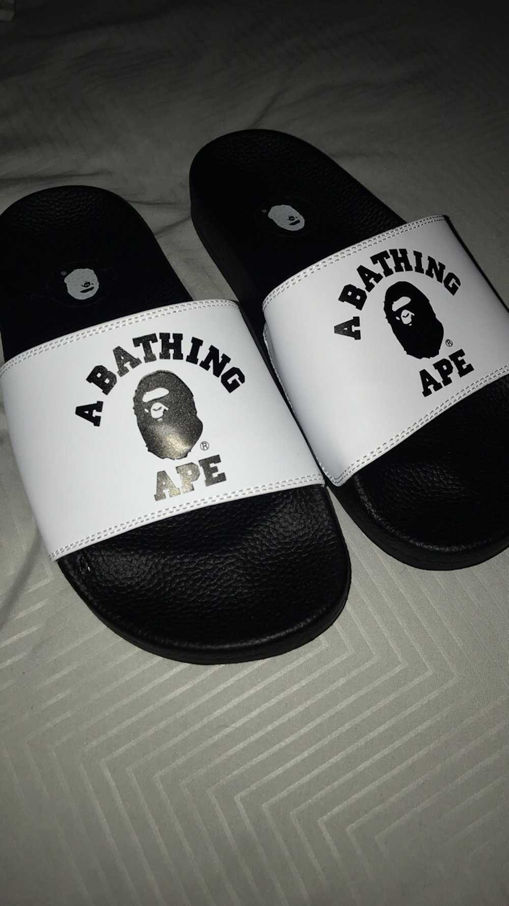 Bape Bape 2019 White Slides [Size 7] - image 2