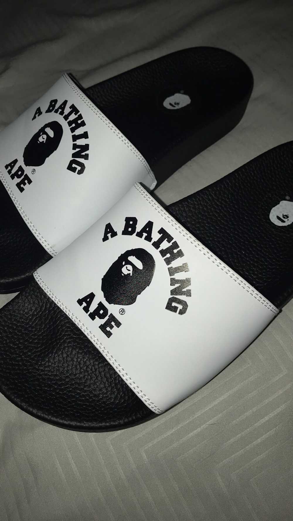 Bape Bape 2019 White Slides [Size 7] - image 3