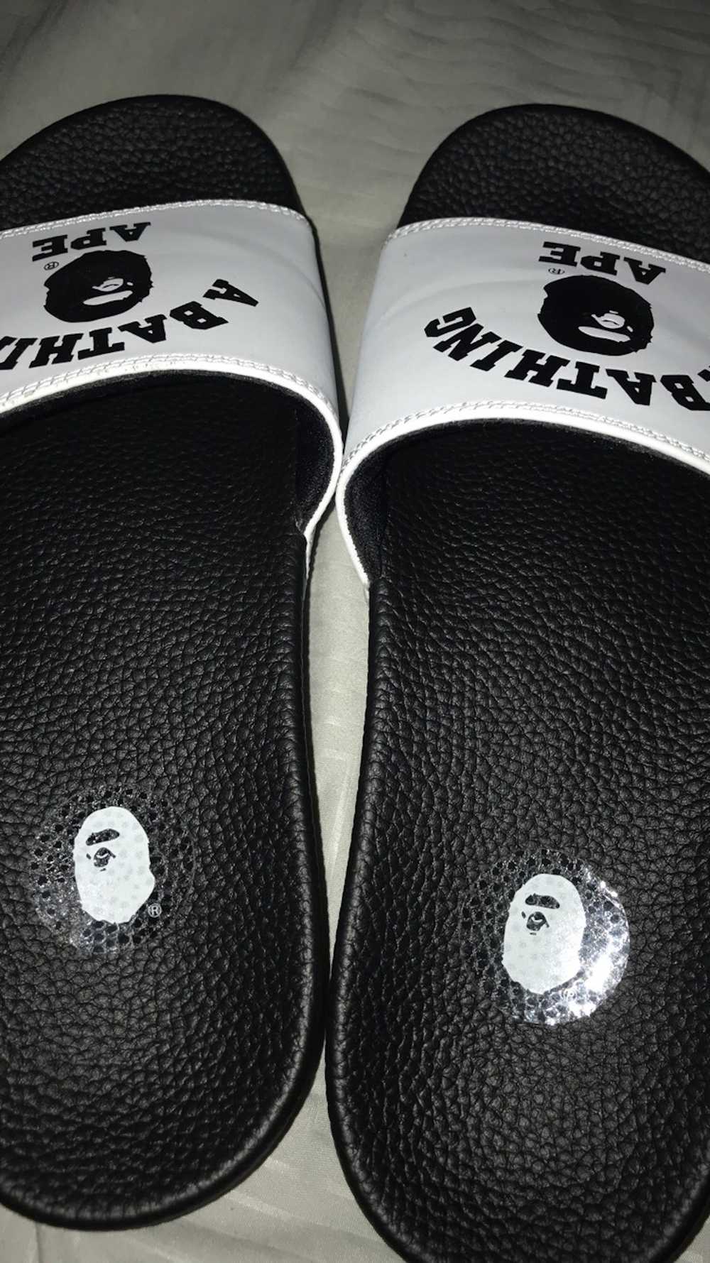 Bape Bape 2019 White Slides [Size 7] - image 4