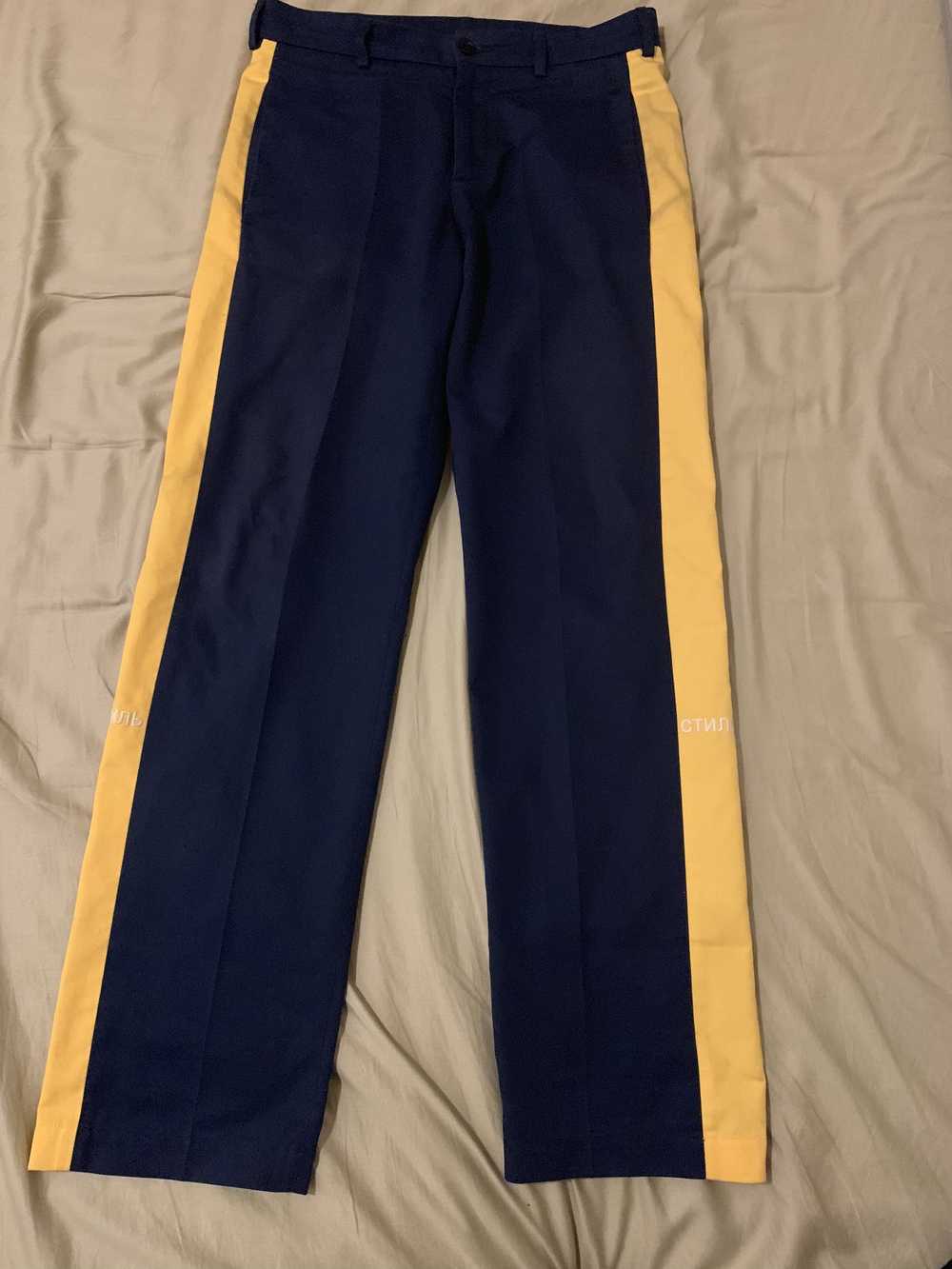 Heron Preston CTNMB dark blue chino trousers - image 1