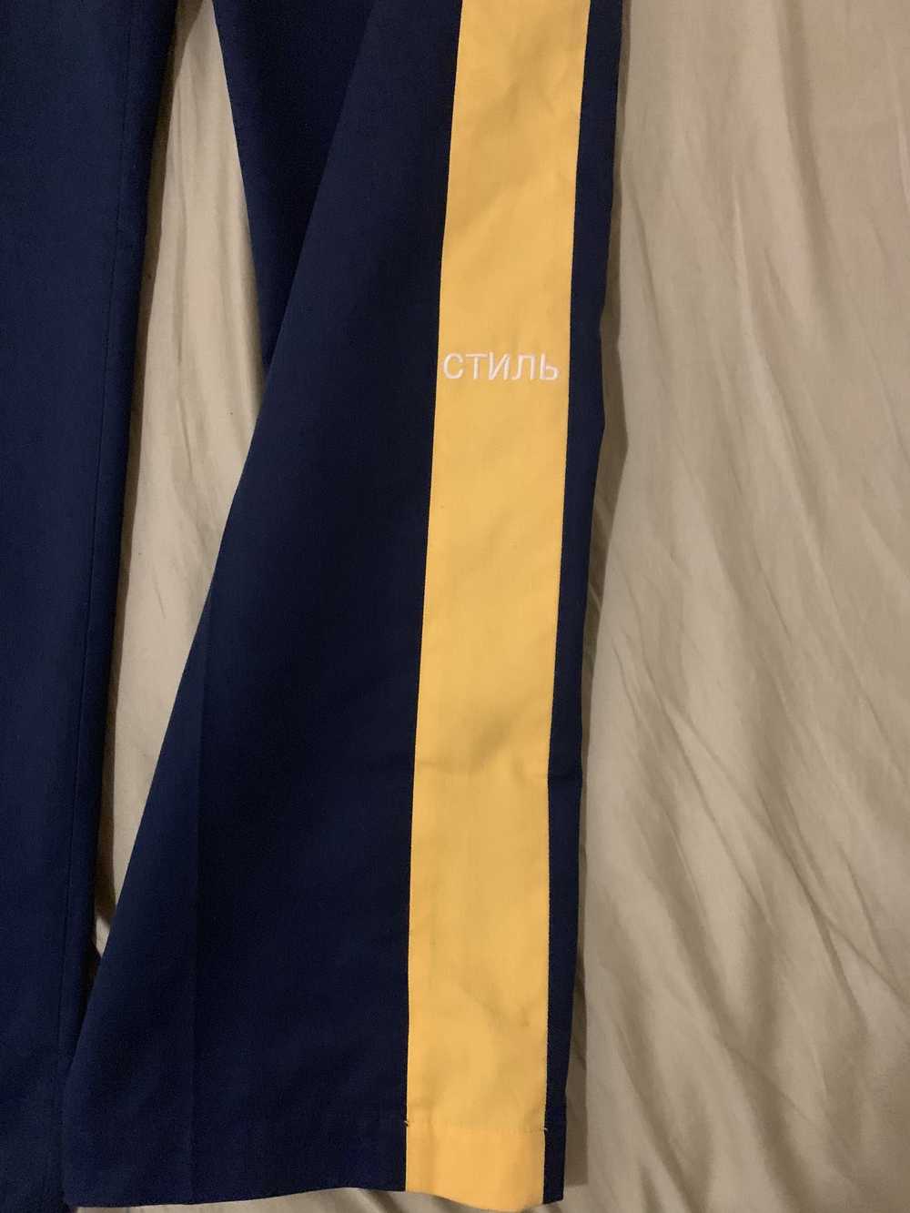 Heron Preston CTNMB dark blue chino trousers - image 4