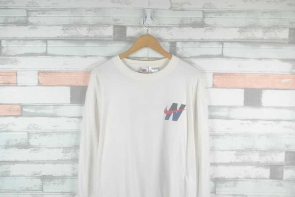 Nike Nike word logo 90s swoosh shirt - image 3