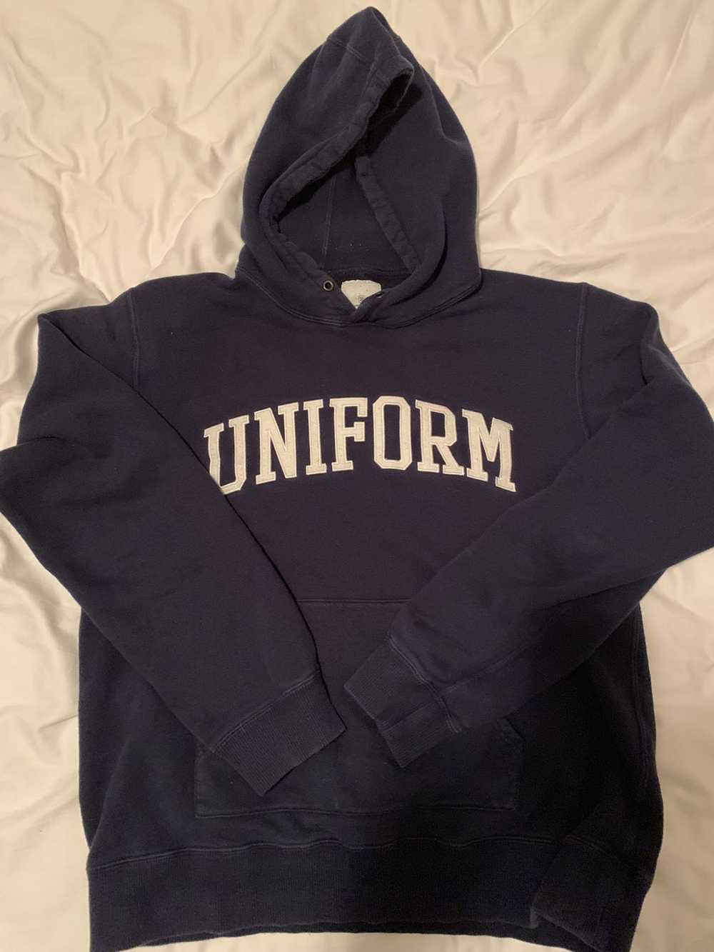 Uniform experiment sweatshirt whitexnavy - Gem