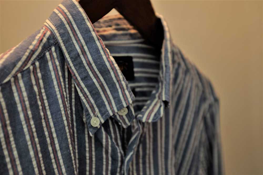 Beams Plus Seersucker Stripe Shirt - image 2