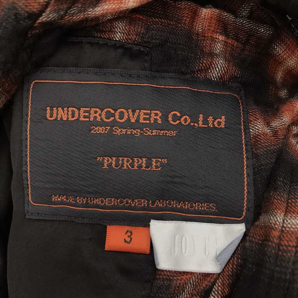 Undercover purple cotton double-zip biker jacket - image 5