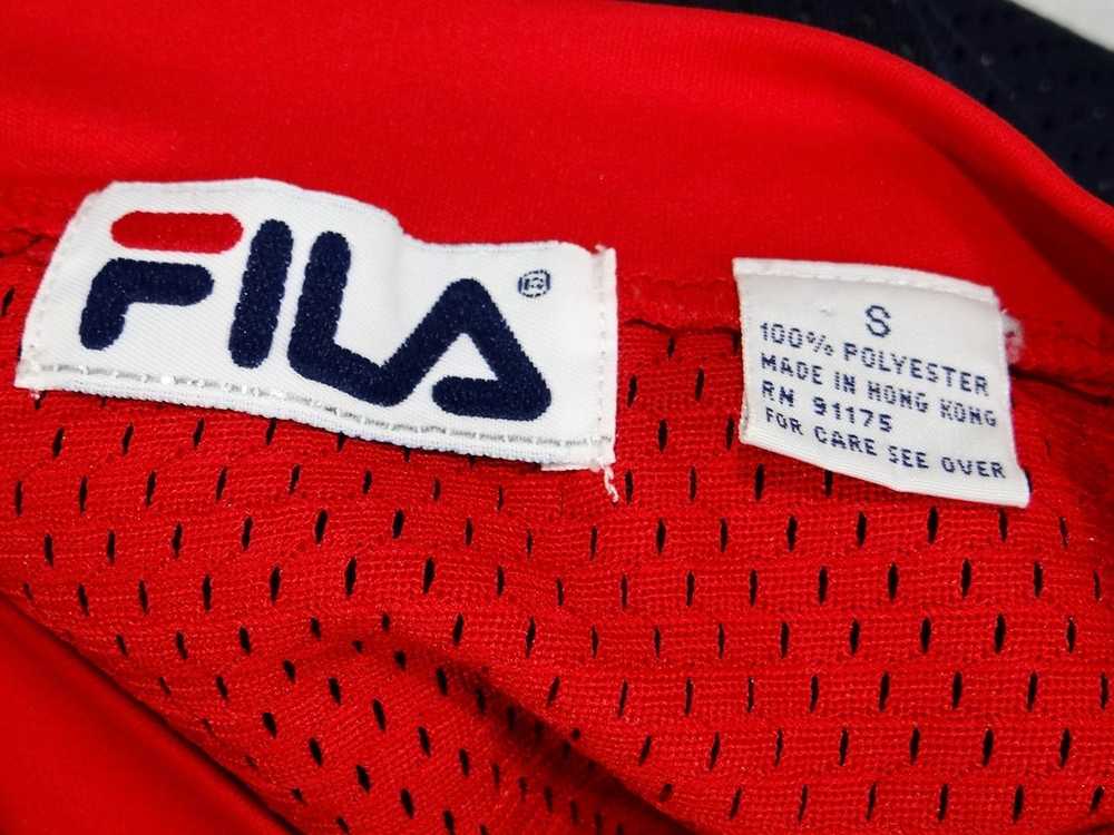 Fila × Jersey × Vintage Vtg FILA Sport navy blue … - image 5