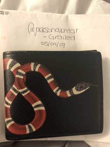 Gucci Gucci Kingsnake Print Leather Wallet - image 1