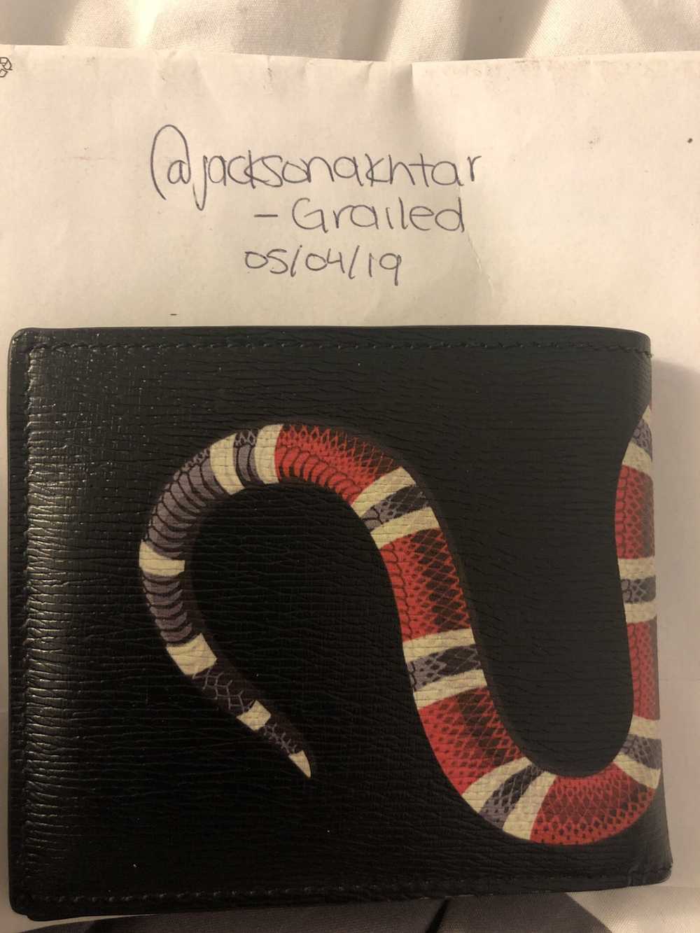 Gucci Gucci Kingsnake Print Leather Wallet - image 2
