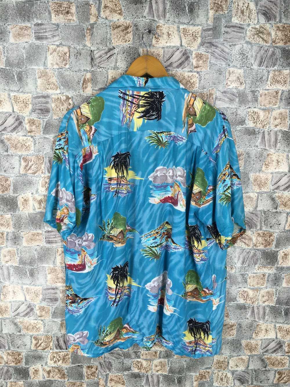 Hawaiian Shirt × Vintage Hawaiian Rayon Shirt Men… - image 7