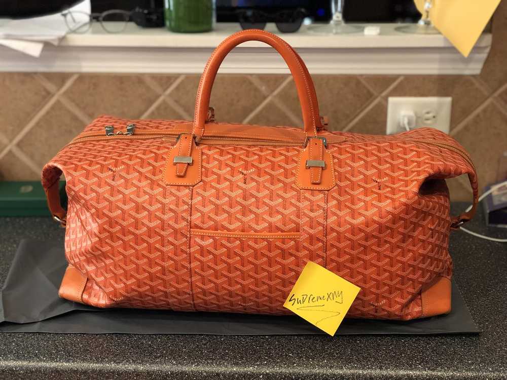 GOYARD CHEVRON BOEING 55 AUTHENTIC Red Graffiti Goyard On Blithe Sides