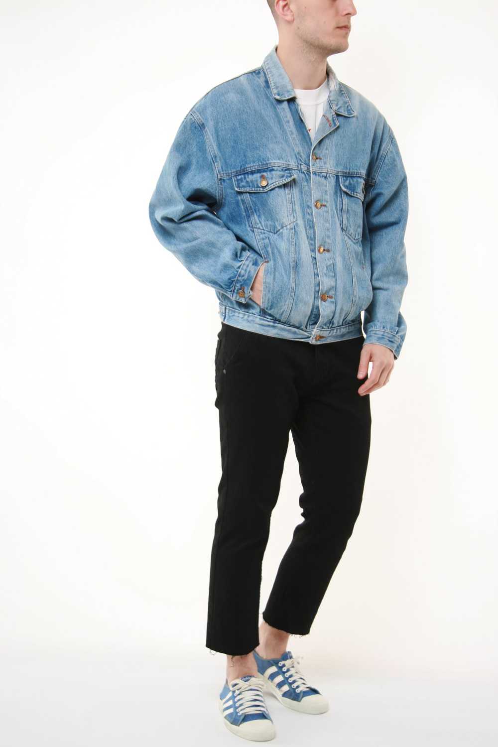 Other 90s Vintage Rare Denim Oldschool Jacket 143… - image 2