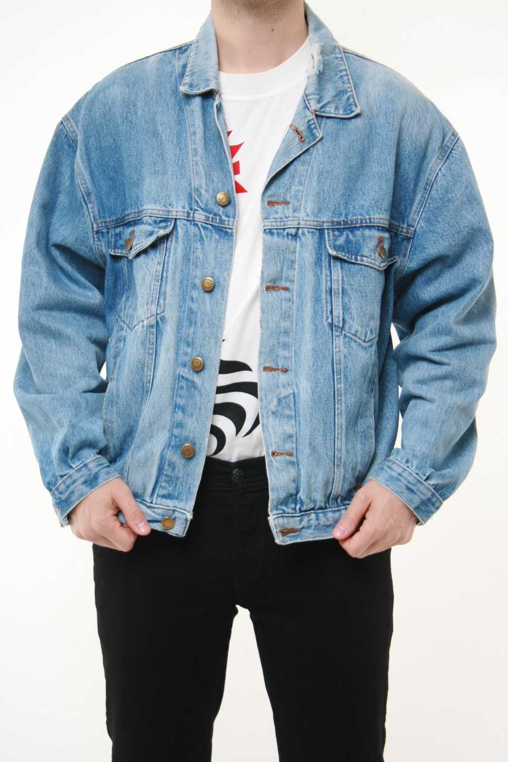 Other 90s Vintage Rare Denim Oldschool Jacket 143… - image 5