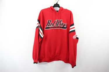 TylersTreasuresA2Z Rare Vintage Detroit Red Wings NHL Old Time Hockey Sweatshirt Hoodie XXL