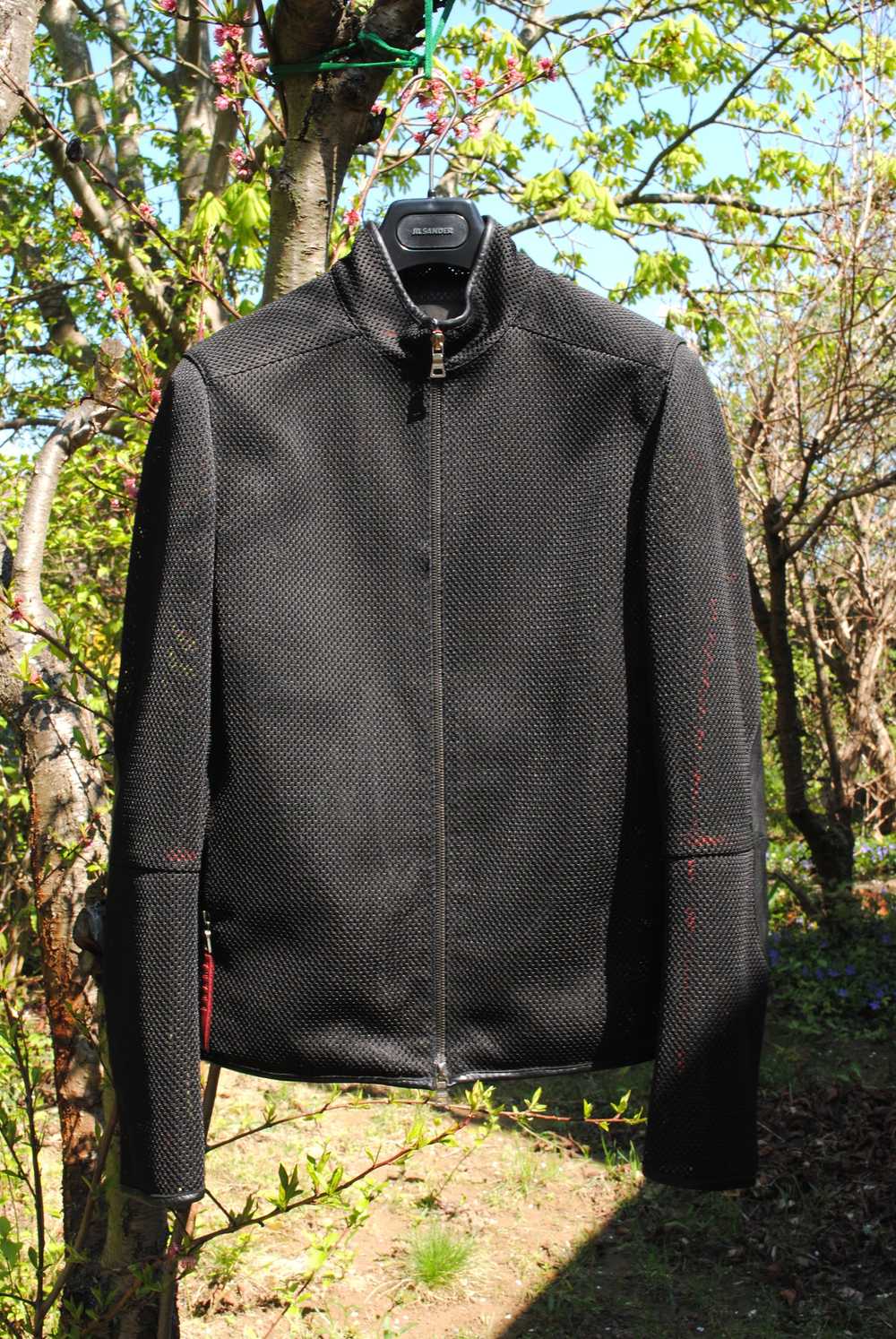Prada Linea Rossa Sport Black Mesh Jacket - image 1