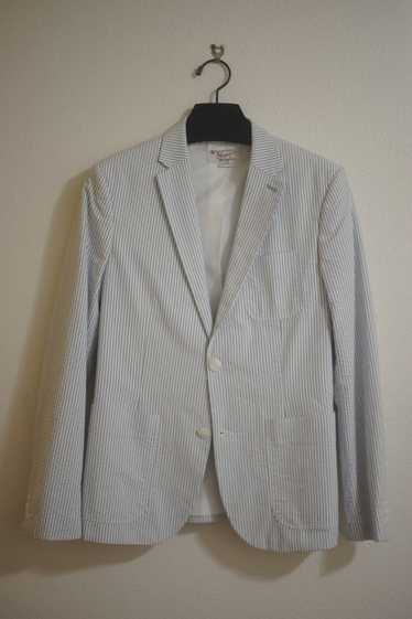 Original Penguin White & Blue Stripe Sport Coat