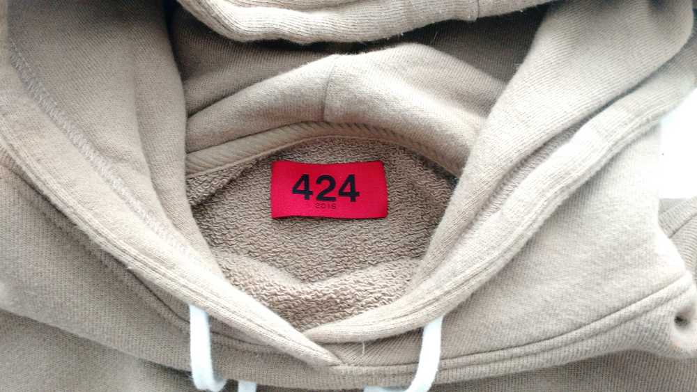 424 On Fairfax FOUR TWO FOUR Camel Pullover Hoodi… - image 2