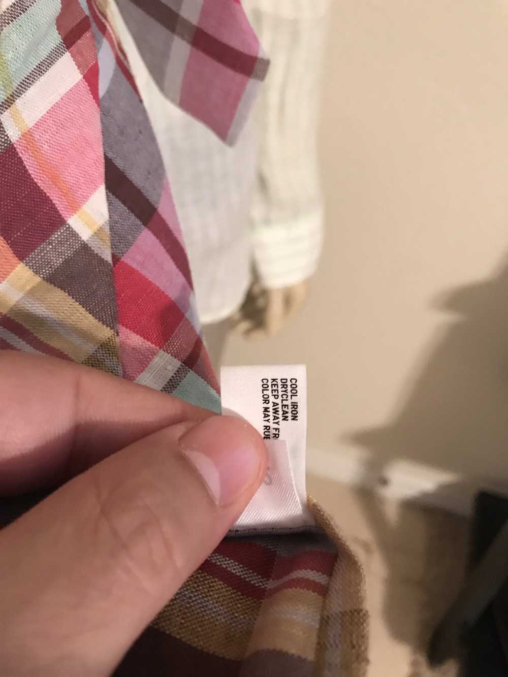 Uniqlo Cotton/Linen Skinny Plaid Tie - image 4