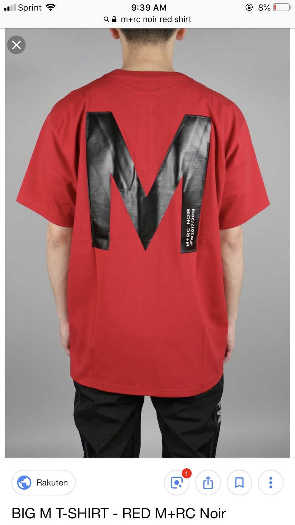 M+Rc Noir M+RC Noir Shirt Red - image 1