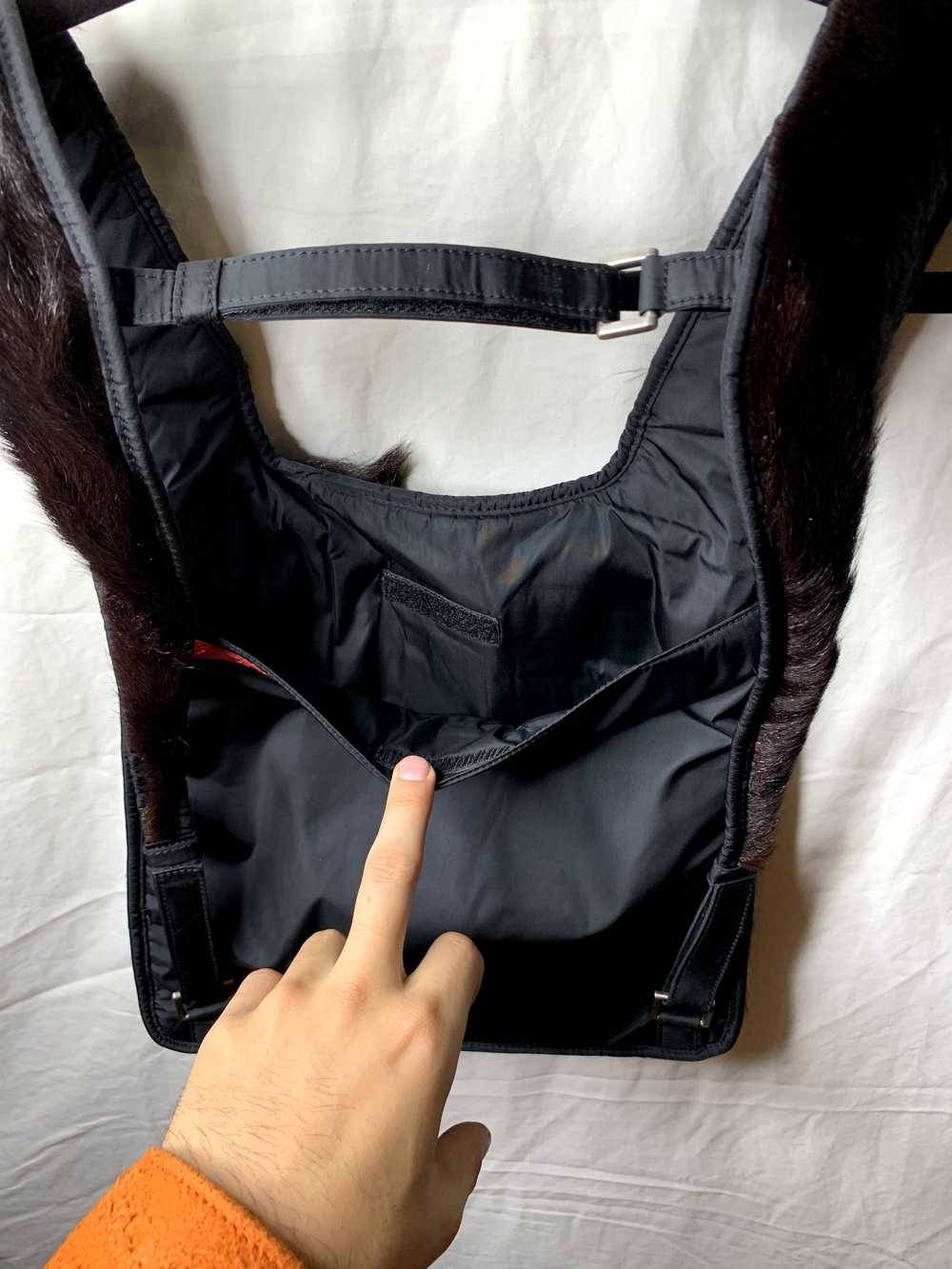 1999aw prada nylon fur shoulder bag-