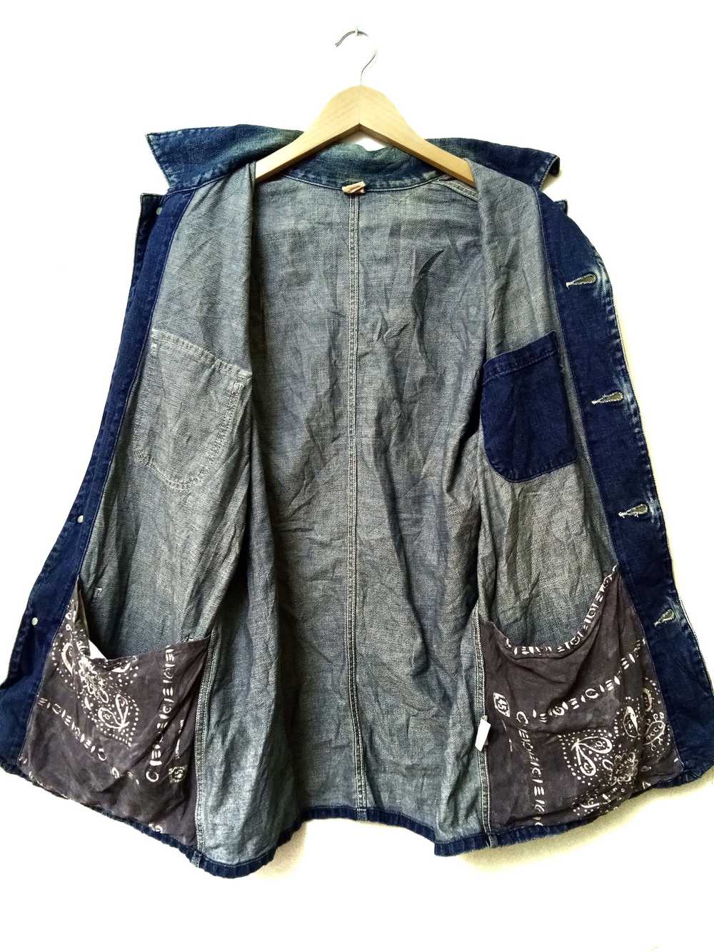 45rpm Vintage R by 45rpm Denim Wash Jacket Made I… - image 3