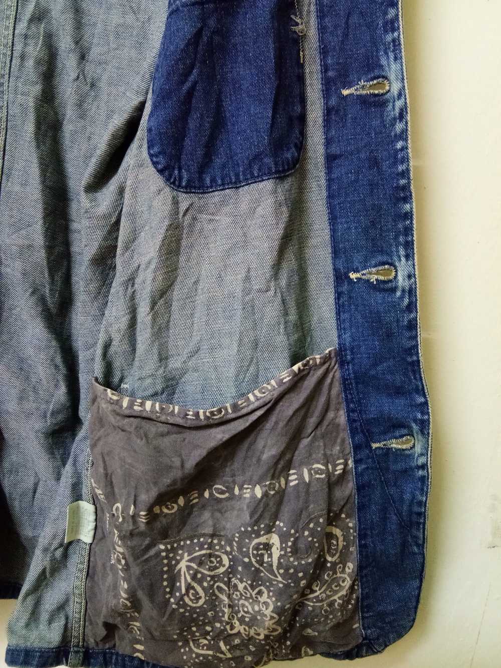 45rpm Vintage R by 45rpm Denim Wash Jacket Made I… - image 9