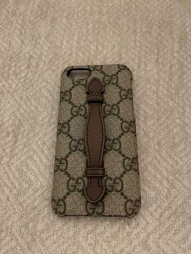 New Auth GUCCI iPhone Case Guccy Logo Phone #519696 Moon/Star Black/Gold  w/Box