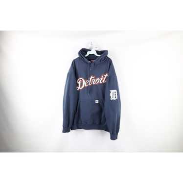 Detroit Tigers Script T Shirt Vintage 2000s MLB Baseball Blue Size XL