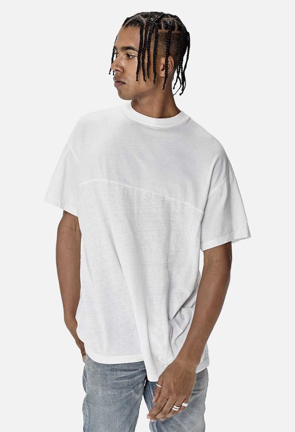 John Elliott John Elliott Mock Panel Tee in White… - image 8