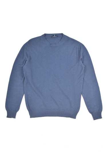 Fedeli Fedeli Cotton Knit Navy Pullover Sweater