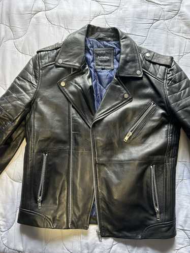 Barneys Originals Real leather biker jacket