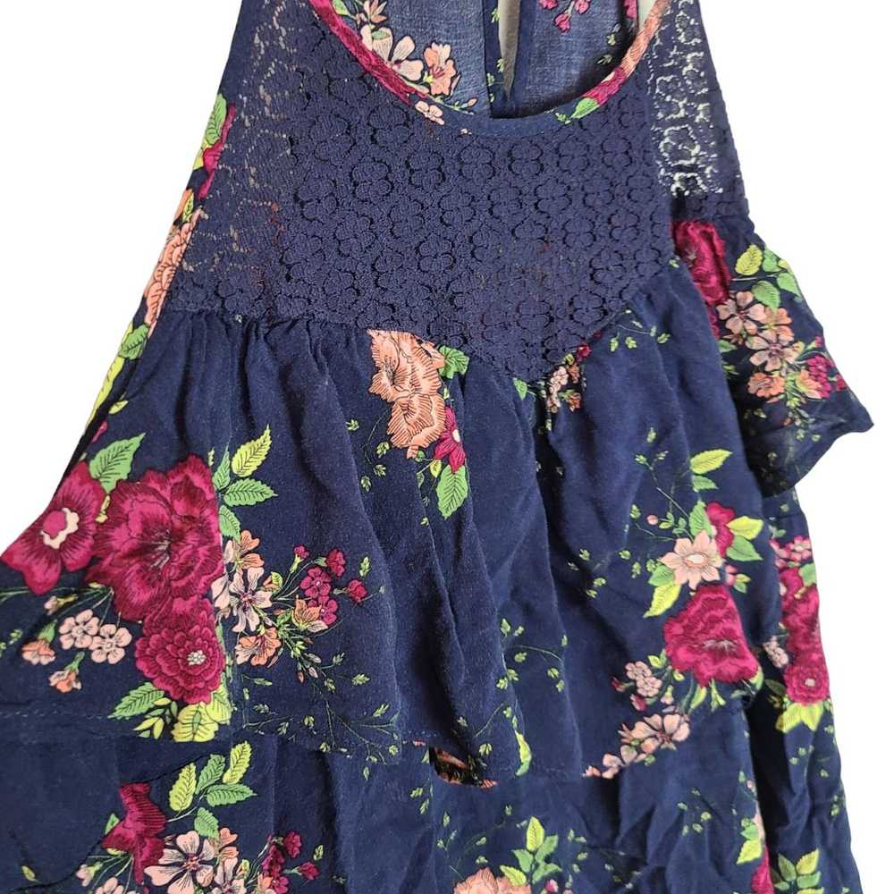 Other Torrid Wmens 0X Navy Blue Floral Print Chal… - image 5