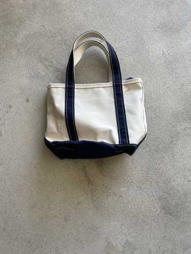 Vintage 70s 80s Ll Bean Extra Large Canvas Boat N Tote by L.l.