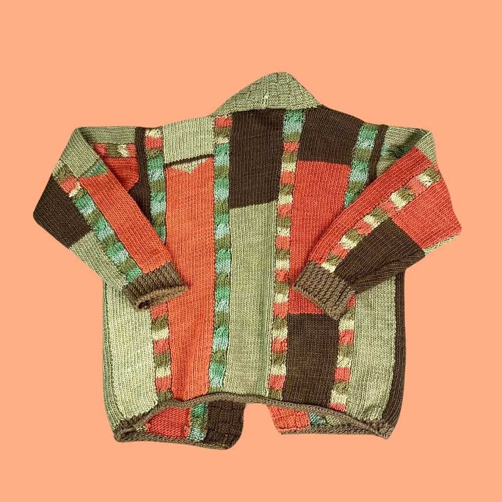 Vintage Vintage 90s Knit Fall Cardigan - image 4