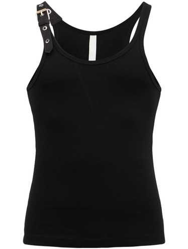 Dion Lee Ribbed cotton tank top buckle strap - image 1