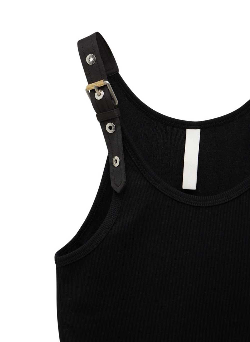 Dion Lee Ribbed cotton tank top buckle strap - image 2