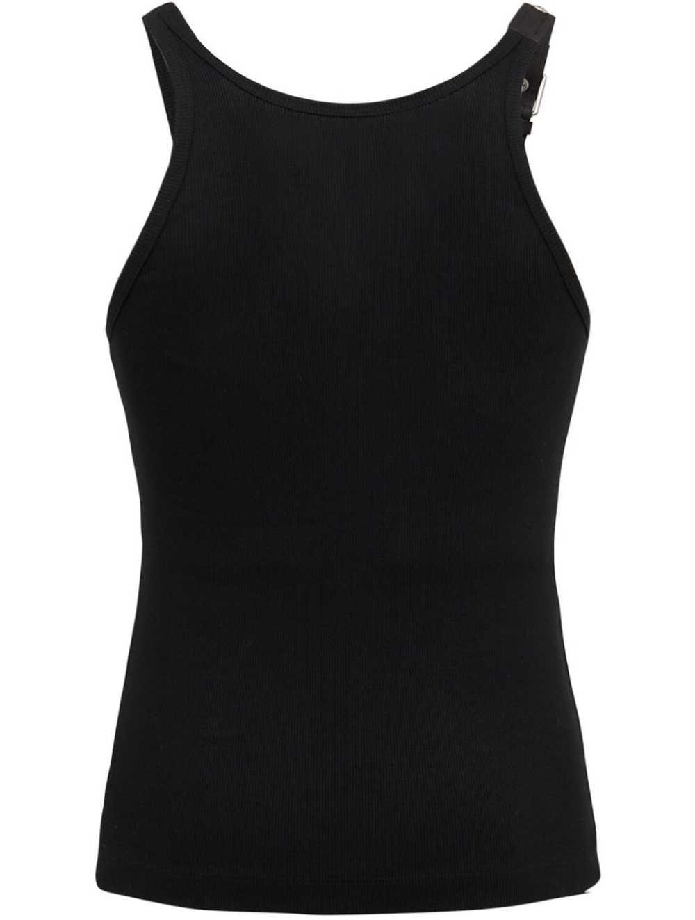 Dion Lee Ribbed cotton tank top buckle strap - image 3