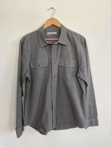 Outerknown Outerknown Grey Poplin Shirt Size L