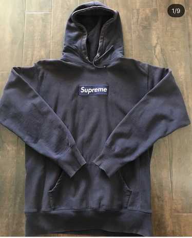 Supreme Supreme 2003 Silver on Grey Crewneck Box Logo… - Gem