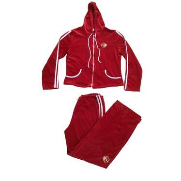 Y2K red velour tracksuit - Men’s Medium newest