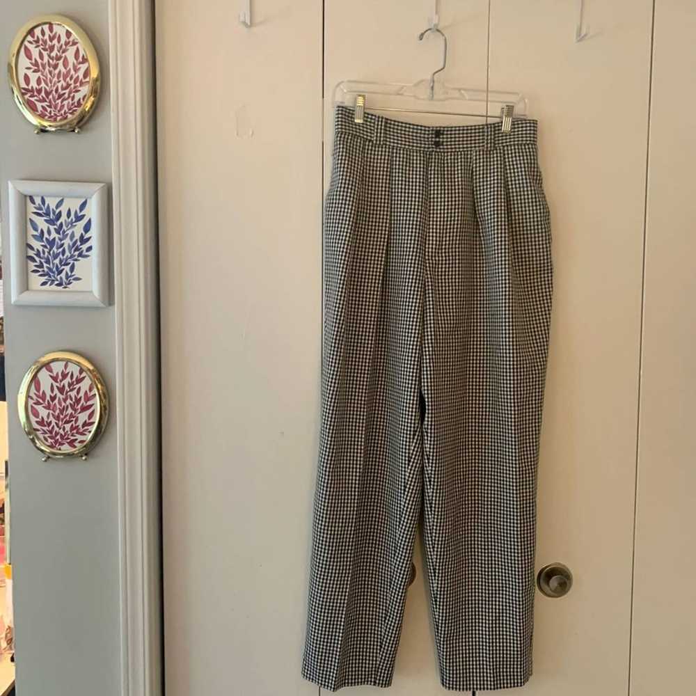 Vintage Vintage Gingham Pants Size 8 - image 1