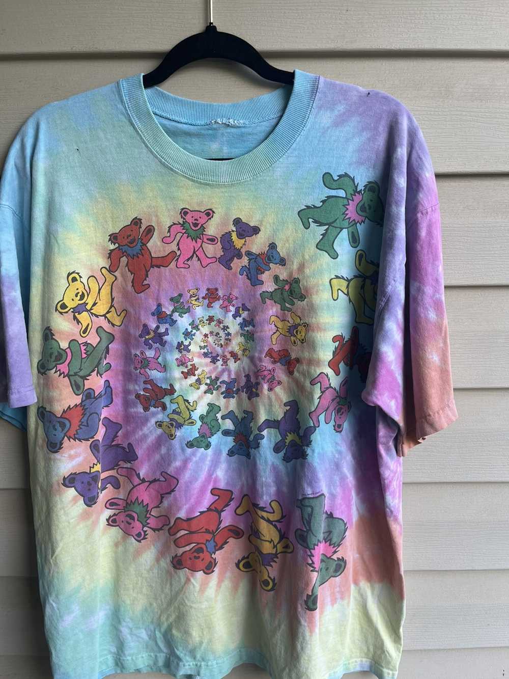 Black and Blue Tie Dye T-Shirt from Sunshine Daydream Chicago