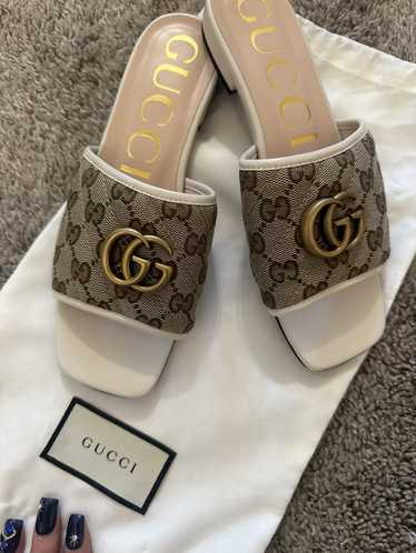 Gucci GUCCI JOLIE GG MONOGRAM CANVAS & LEATHER SLI