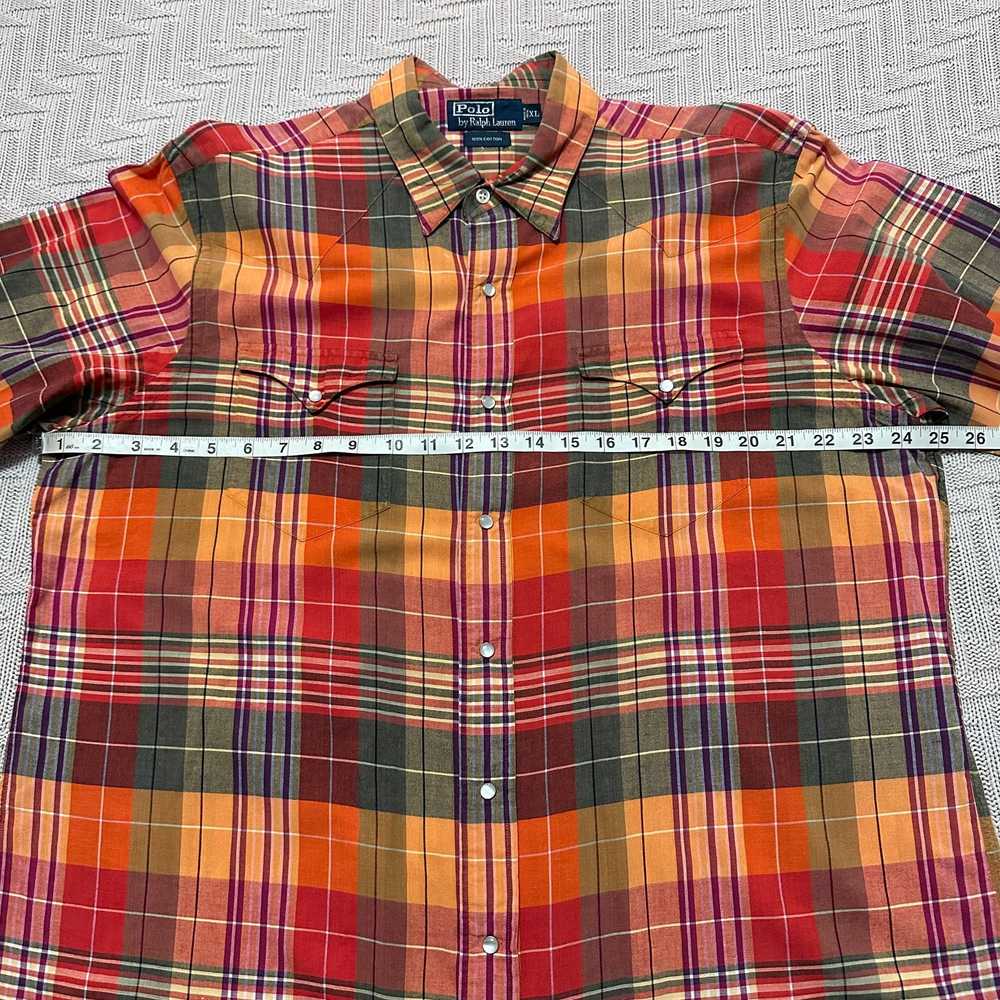 Polo Ralph Lauren Polo Ralph Lauren orange plaid … - image 7